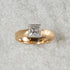 N°18 K18arm princess diamond ring 0.7ct up